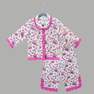Cotton Night suit (pink)