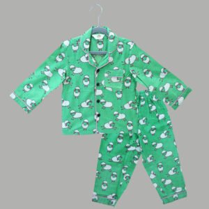 Cotton Night suit (green)