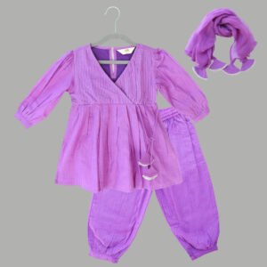 Lurex Cotton Suit (purple)