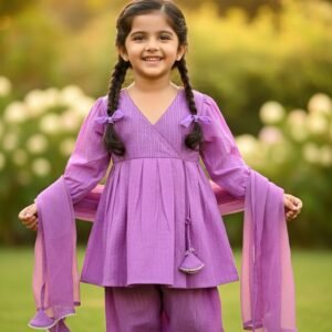 Lurex Cotton Suit (purple)