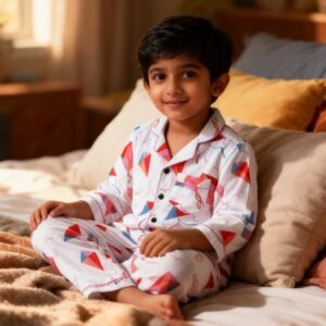 Cotton Night suit (white)